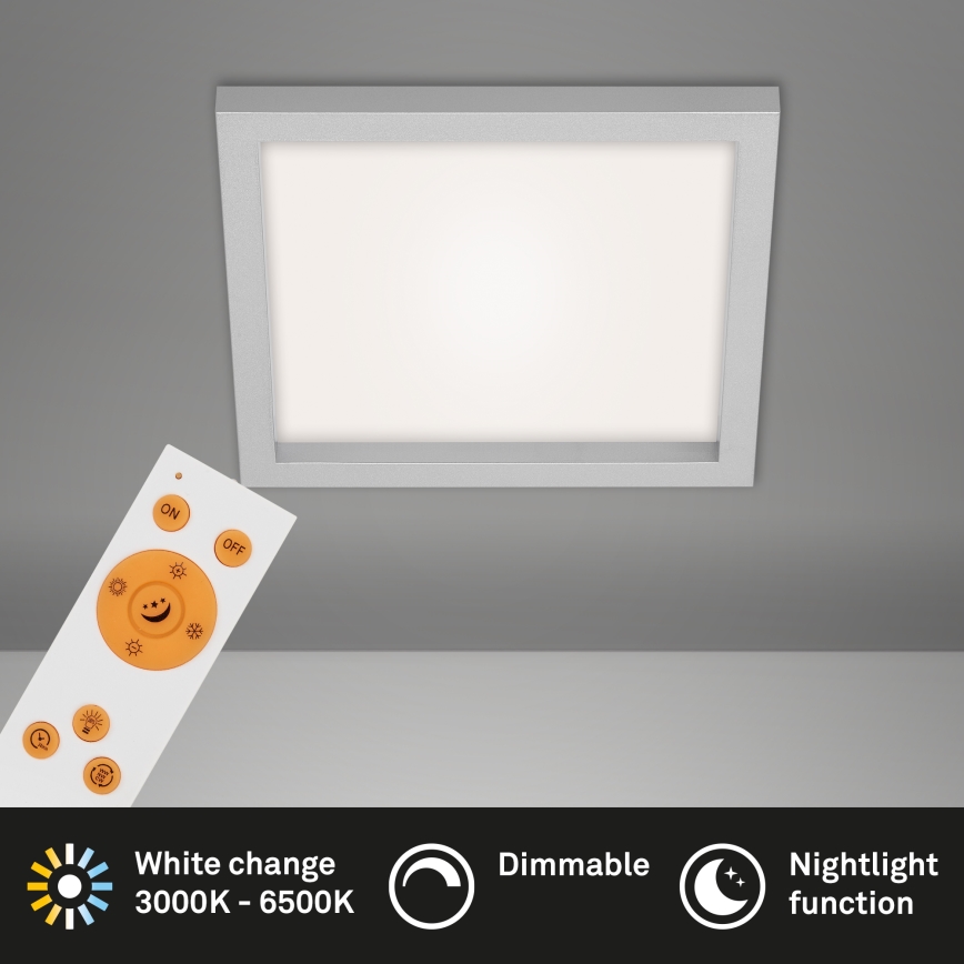 Briloner 7370-014 - LED Dimbar taklampa LED/18W/230V 3000-6500K + fjärrkontroll