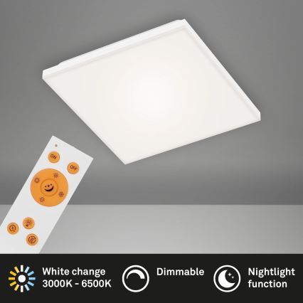 Briloner 7378-016 - LED ljusreglerad panel LED/12W/230V 3000/4000/6500K + fjärrkontroll