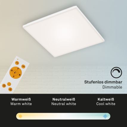 Briloner 7378-116 - LED Dimbar taklampa FRAMELESS LED/24W/230V 3000-6500K + fjärrkontroll