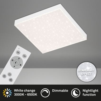 Briloner 7381-016 - LED Dimbar taklampa STARRY SKY LED/15W/230V 3000-6500K + fjärrkontroll