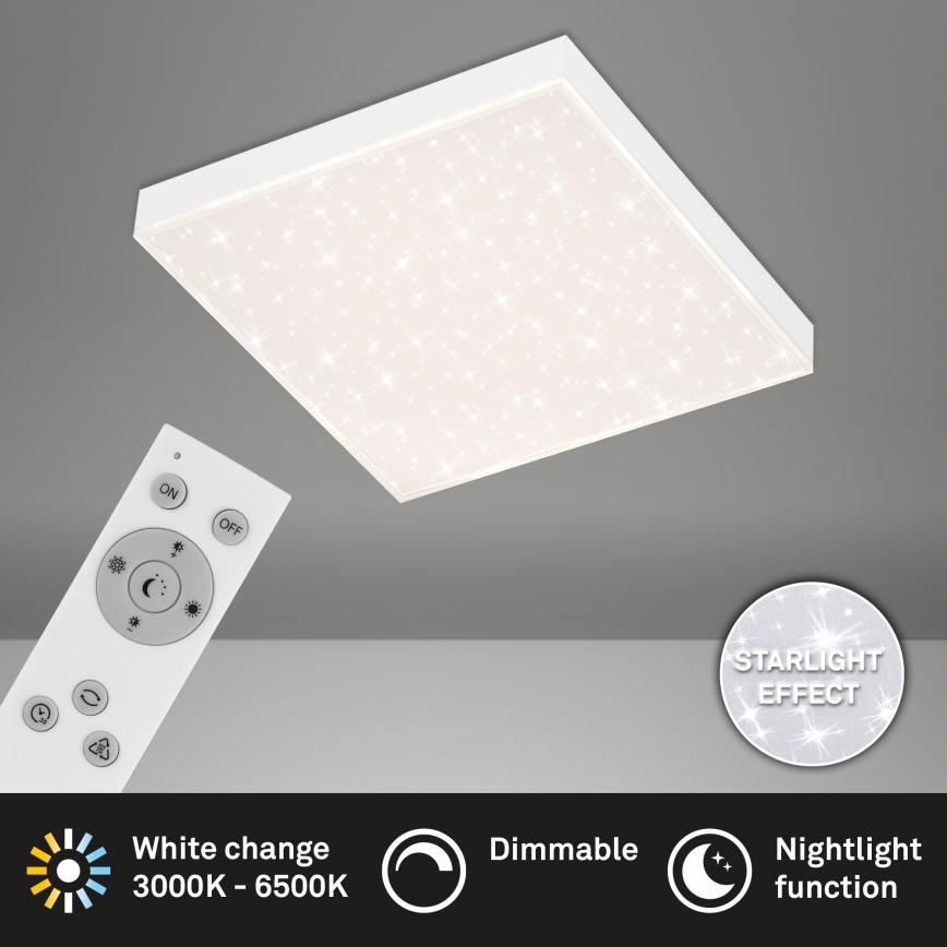 Briloner 7381-016 - LED Dimbar taklampa STARRY SKY LED/15W/230V 3000-6500K + fjärrkontroll
