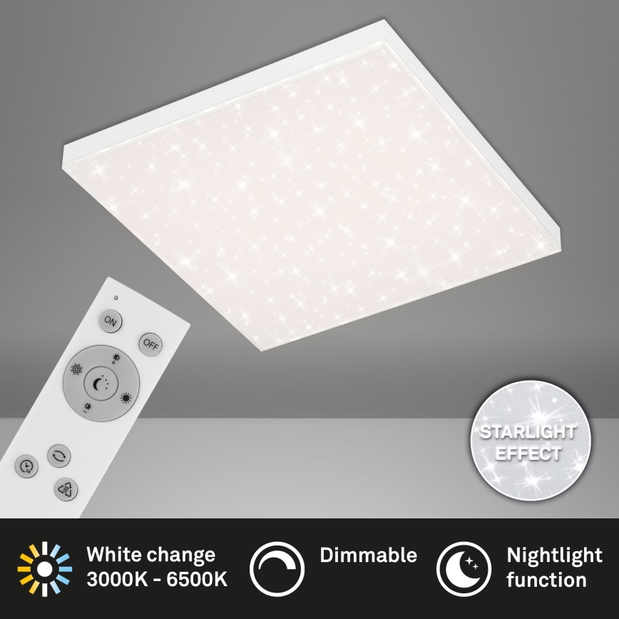 Briloner 7381-116 - LED Dimbar taklampa STARRY SKY LED/24W/230V 3000-6500K + fjärrkontroll