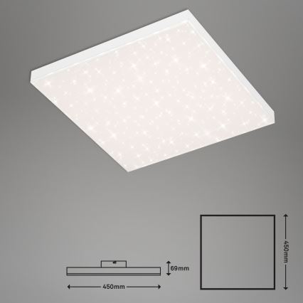 Briloner 7381-116 - LED Dimbar taklampa STARRY SKY LED/24W/230V 3000-6500K + fjärrkontroll