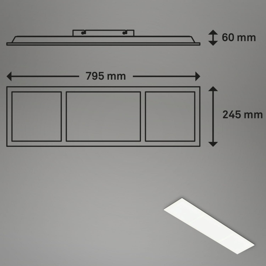 Briloner 7388-016 - RGBW Dimbar taklampa LED/24W/230V 3000-6500K + fjärrkontroll