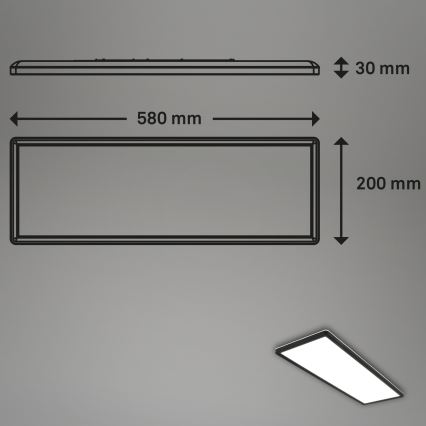 Briloner 7402-415 - LED taklampa SLIM LED/22W/230V