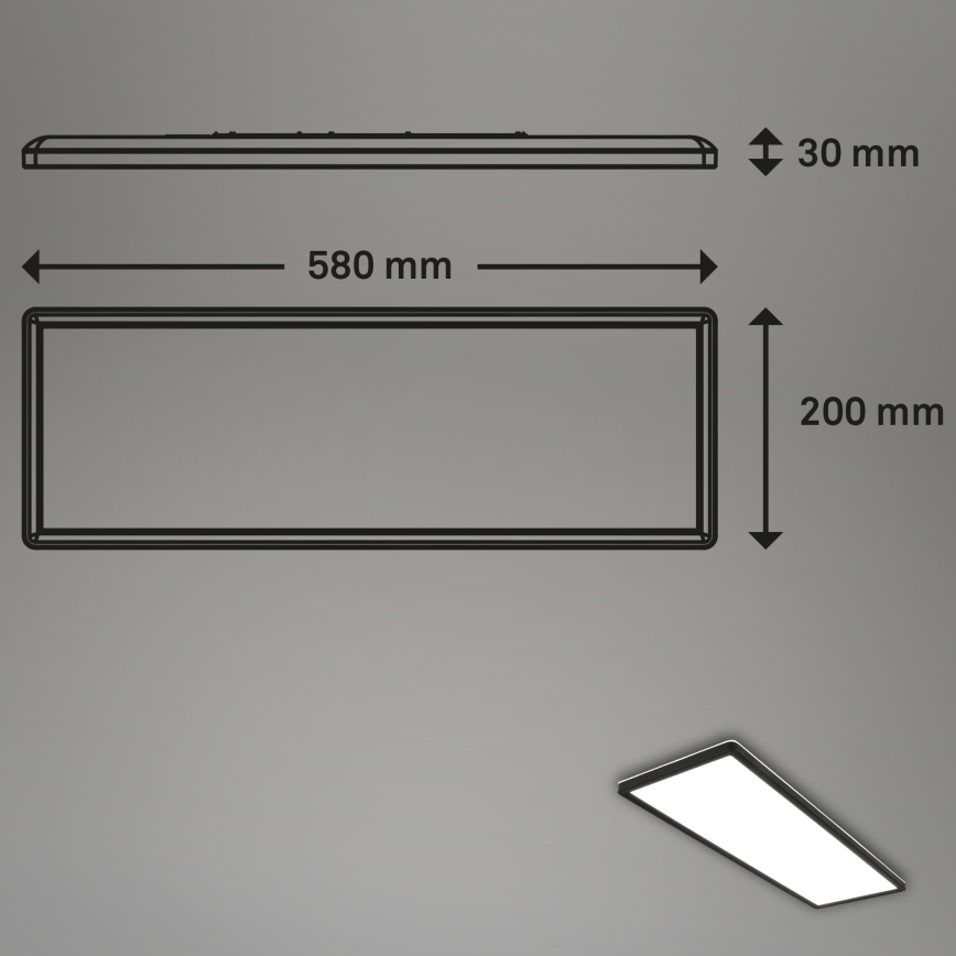 Briloner 7402-415 - LED taklampa SLIM LED/22W/230V