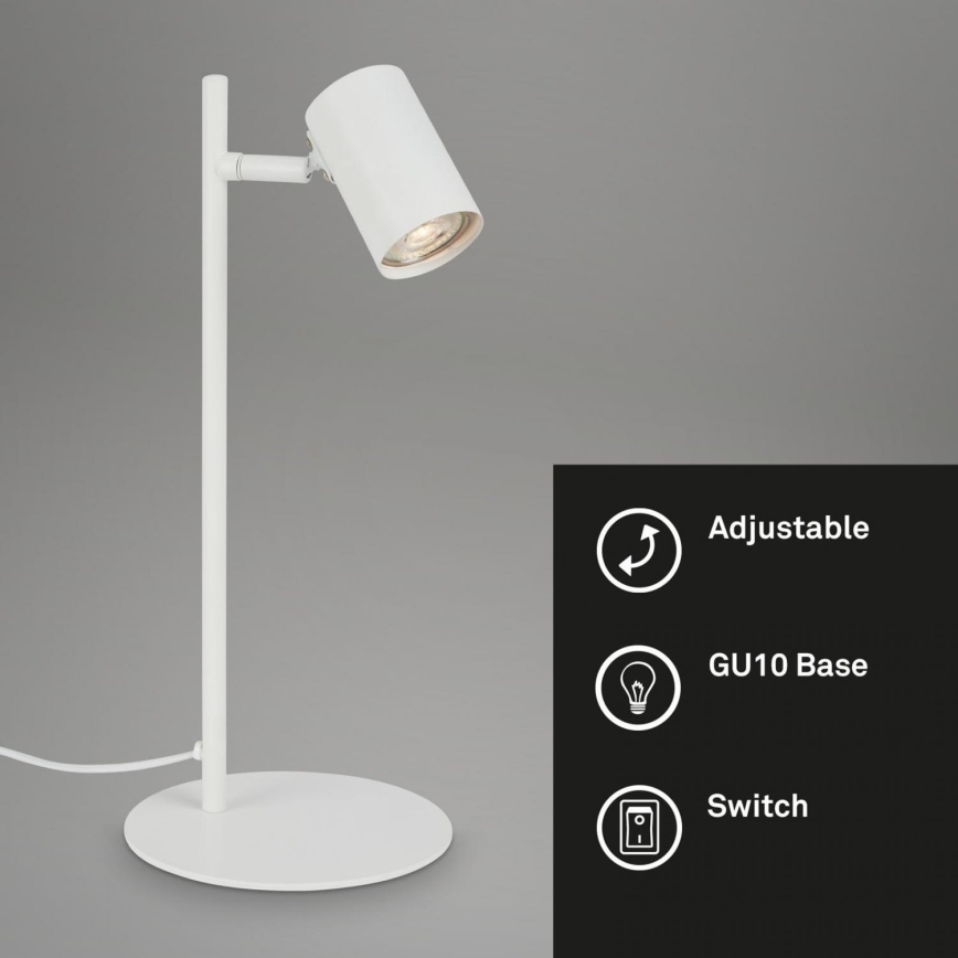 Briloner 7408-016 - Bordslampa RETRO 1xGU10/9W/230V vit