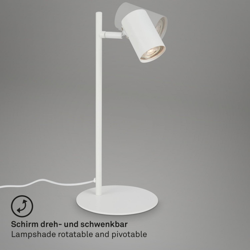 Briloner 7408-016 - Bordslampa RETRO 1xGU10/9W/230V vit