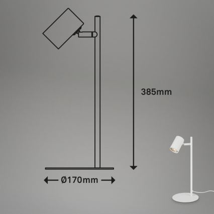 Briloner 7408-016 - Bordslampa RETRO 1xGU10/9W/230V vit