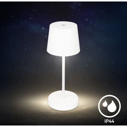 Briloner 7423016 - LED Dimbart uppladdningsbart utomhusbordslampa LED/2,6W/5V 2000mAh IP44 vit