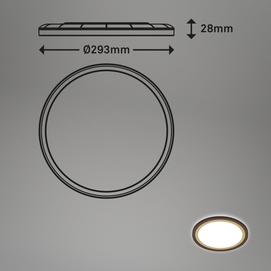 Briloner 7454-417 - LED taklampa DECO LED/18W/230V