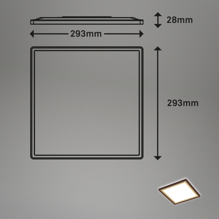 Briloner 7457-417 - LED taklampa DECO LED/18W/230V