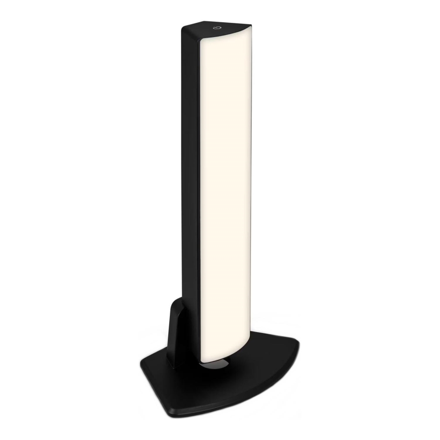 Briloner 7474-015 - LED Ljusreglerad beröring uppladdningsbar utomhus bordslampa 2i1 LED/7W/5V 2200 mAh USB 3000K IP44 svart