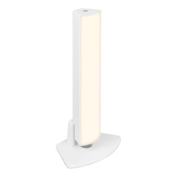 Briloner 7474-016 - LED Ljusreglerad beröring uppladdningsbar utomhus bordslampa 2i1 LED/7W/5V 2200 mAh USB 3000K IP44 vit