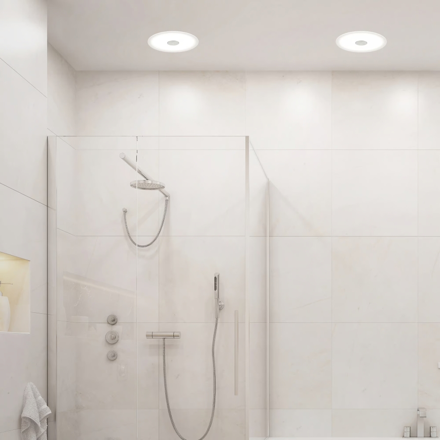 Briloner 7481019 - LED infälld badrumsarmatur LED/12W/230V 3000/4000/6500K IP44 vit