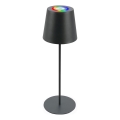 Briloner 7507015 - LED RGB Ljusreglerad uppladdningsbar utomhus bordslampa 2i1 LED/2,5W/5V IP44 antracit