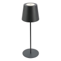 Briloner 7508015 - LED dimbar uppladdningsbar utomhusbordslampa 2-i-1 LED/2,5W/5V IP44 svart