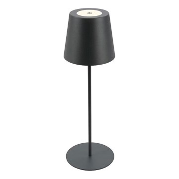 Briloner 7508015 - LED Ljusreglerad uppladdningsbar utomhus bordslampa 2i1 LED/2,5W/5V IP44 antracit