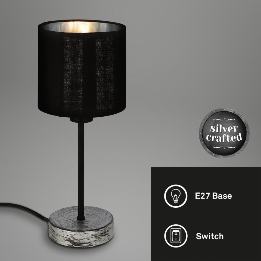 Briloner 7737-014 - Bordslampa SILVER CRAFTED 1xE14/25W/230V