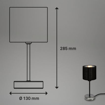 Briloner 7737-014 - Bordslampa SILVER CRAFTED 1xE14/25W/230V
