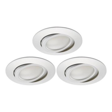 Briloner 8309-039 - KIT 3x Infälld dimbar LED badrumsbelysning LED/5W/230V IP23