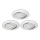 Briloner 8309-039 - KIT 3x Infälld dimbar LED badrumsbelysning LED/5W/230V IP23