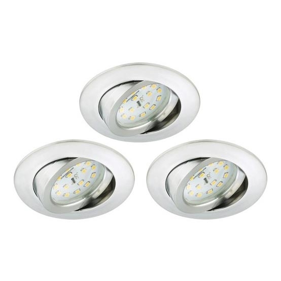 Briloner 8312-039 - KIT 3x Infälld LED badrumsbelysning LED/5W/230V IP23