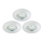 Briloner 8316-039-KIT 3x Infälld dimbar LED badrumsbelysning LED/5,5W/230V IP44