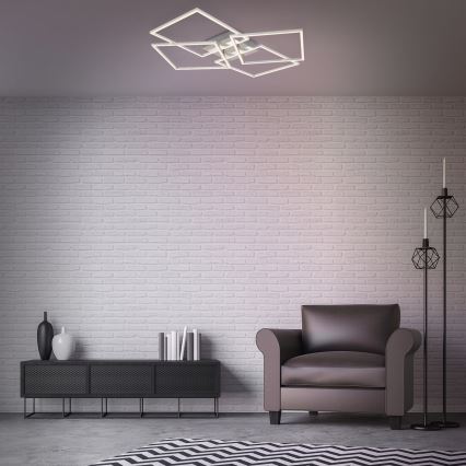 Briloner - Dimbar LED ytmonterad ljuskrona FRAME 4xLED/12W/230V