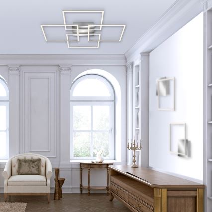Briloner - Dimbar LED ytmonterad ljuskrona FRAME 4xLED/12W/230V