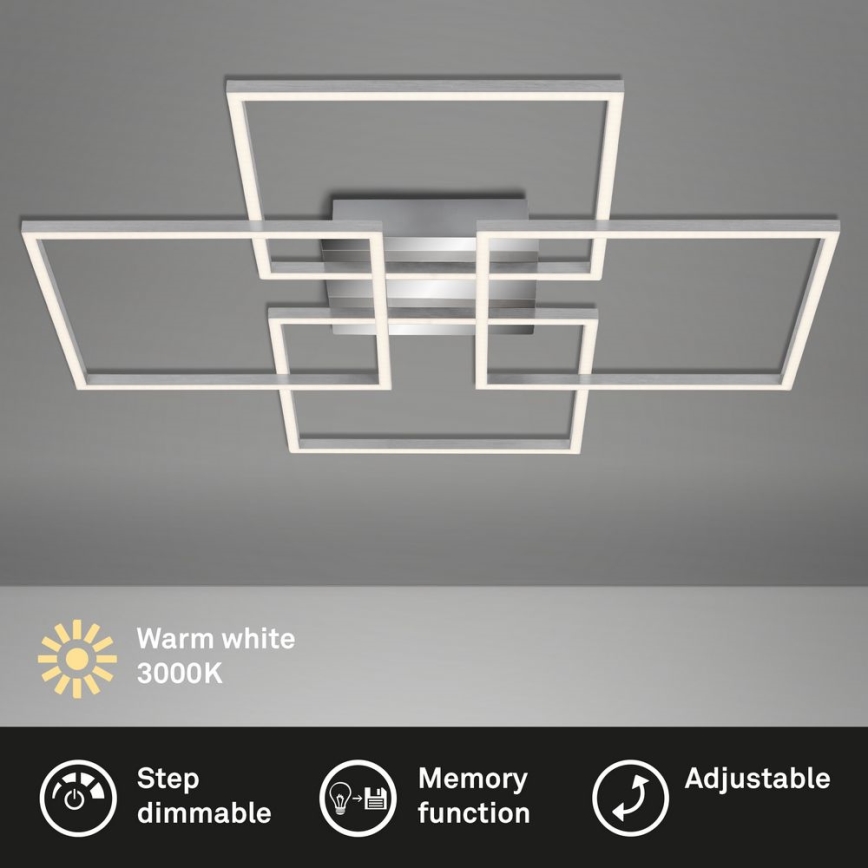 Briloner - Dimbar LED ytmonterad ljuskrona FRAME 4xLED/12W/230V