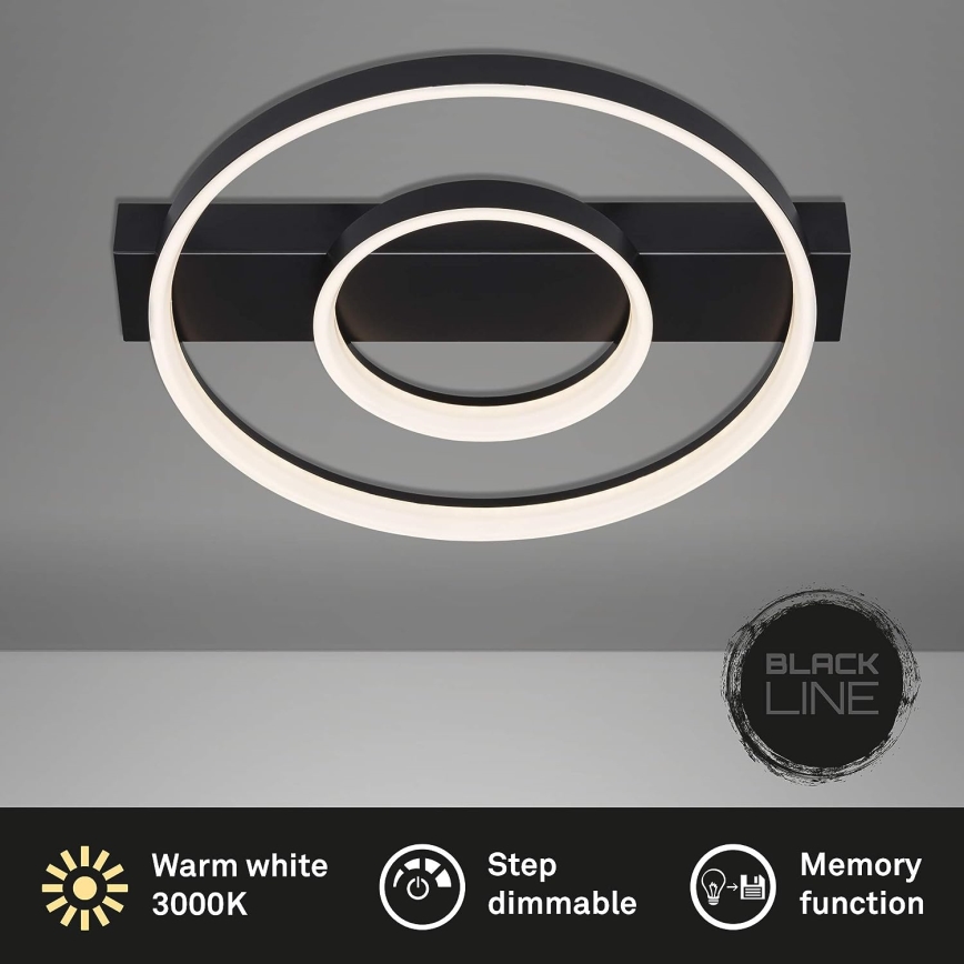 Briloner - Dimbar LED ytmonterad ljuskrona FRAME LED/24W/230V