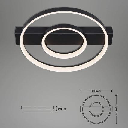 Briloner - Dimbar LED ytmonterad ljuskrona FRAME LED/24W/230V