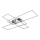 Briloner - Dimbar LED ytmonterad ljuskrona FRAME LED/50W/230V