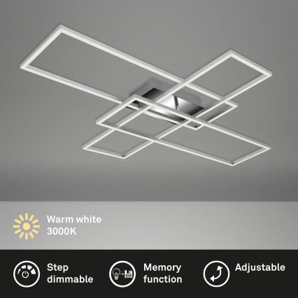 Briloner - Dimbar LED ytmonterad ljuskrona FRAME LED/50W/230V