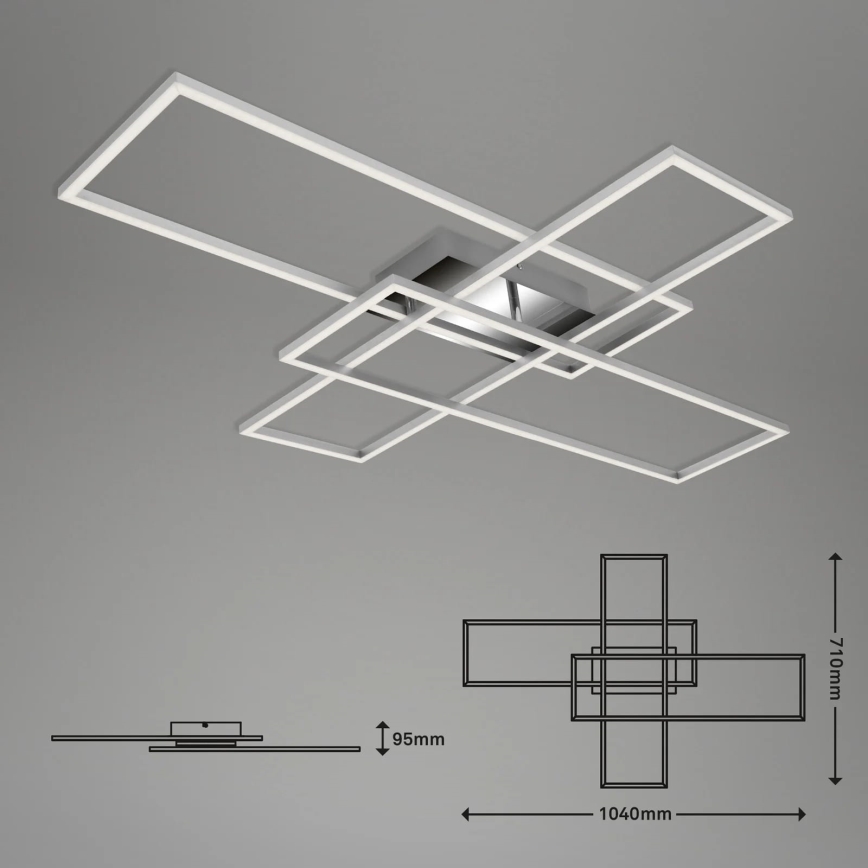 Briloner - Dimbar LED ytmonterad ljuskrona FRAME LED/50W/230V