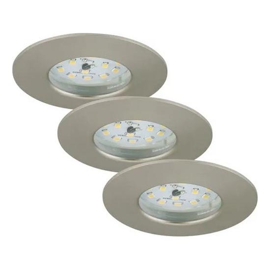 Briloner - KIT 3x Infälld dimbar LED badrumsbelysning LED/5,5W/230V IP44