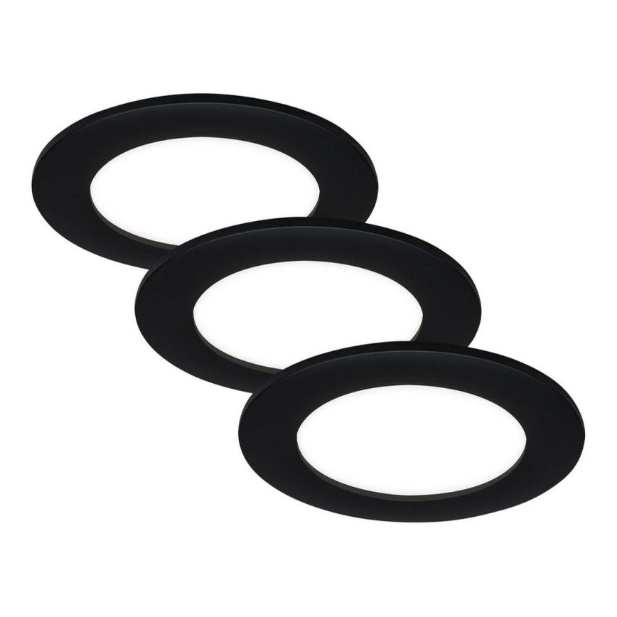 Briloner - KIT 3x Infälld LED badrumsbelysning LED/3W/230V IP23