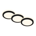 Briloner - KIT 3x Infälld LED badrumsbelysning LED/3W/230V IP44