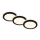 Briloner - KIT 3x Infälld LED badrumsbelysning LED/3W/230V IP44