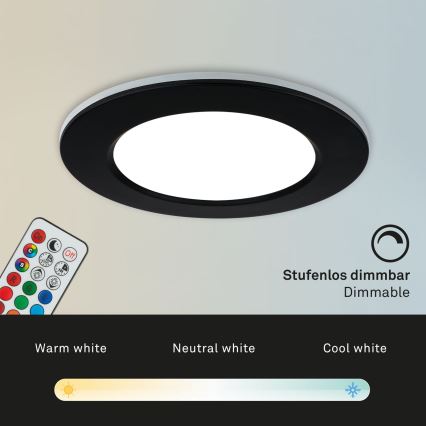 Briloner - KIT 3x LED RGBW Ljusreglerad hängande badrumslampa LED/4,8W/230V 3000-6500K IP65 + fjärrkontroll