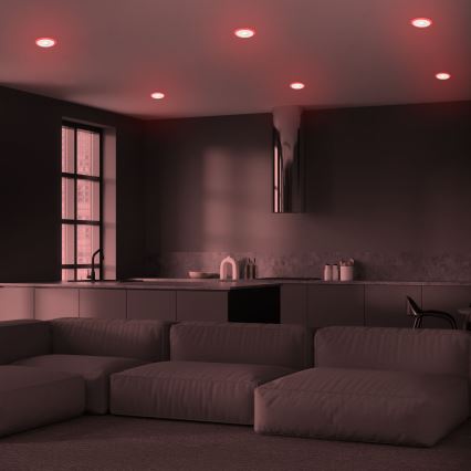 Briloner - KIT 3x LED RGBW Ljusreglerad hängande badrumslampa LED/5W/230V 3000-6500K IP44 + fjärrkontroll