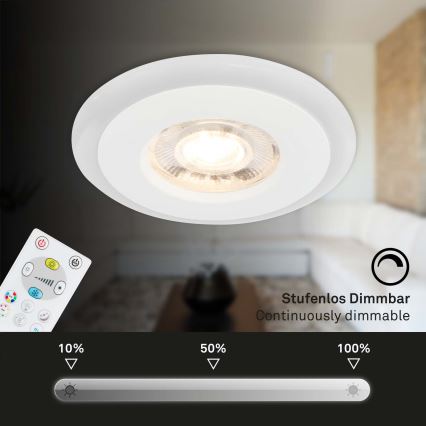 Briloner - KIT 3x LED RGBW Ljusreglerad hängande badrumslampa LED/5W/230V 3000-6500K IP44 + fjärrkontroll