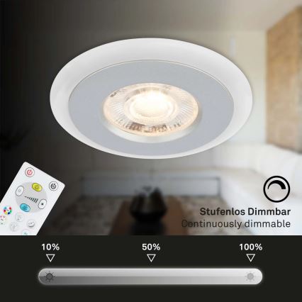 Briloner - KIT 3x LED RGBW Ljusreglerad hängande badrumslampa LED/5W/230V 3000-6500K IP44 + fjärrkontroll