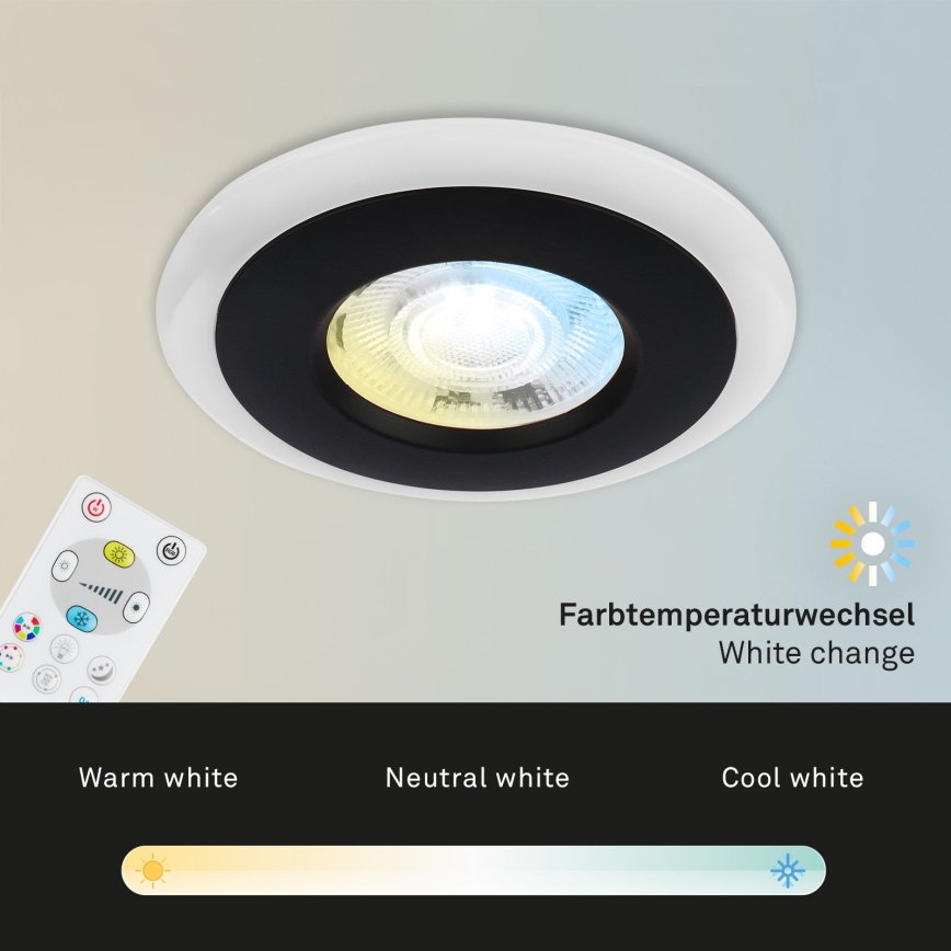 Briloner - KIT 3x LED RGBW Ljusreglerad hängande badrumslampa LED/5W/230V 3000-6500K IP44 + fjärrkontroll