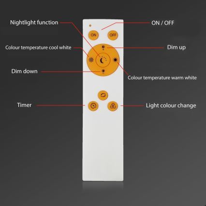 Briloner - LED Dimbar taklampa RIPPLE LED/24W/230V 3000-6500K + fjärrkontroll