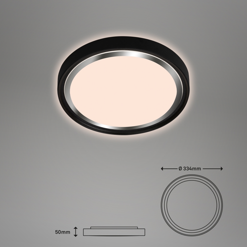 Briloner - LED taklampa KAHIKO LED/15W/230V svart