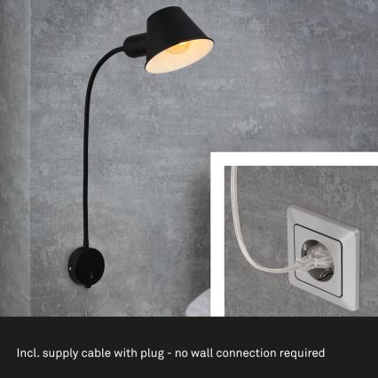 Briloner - Vägglampa BRELLO 1xE27/10W/230V
