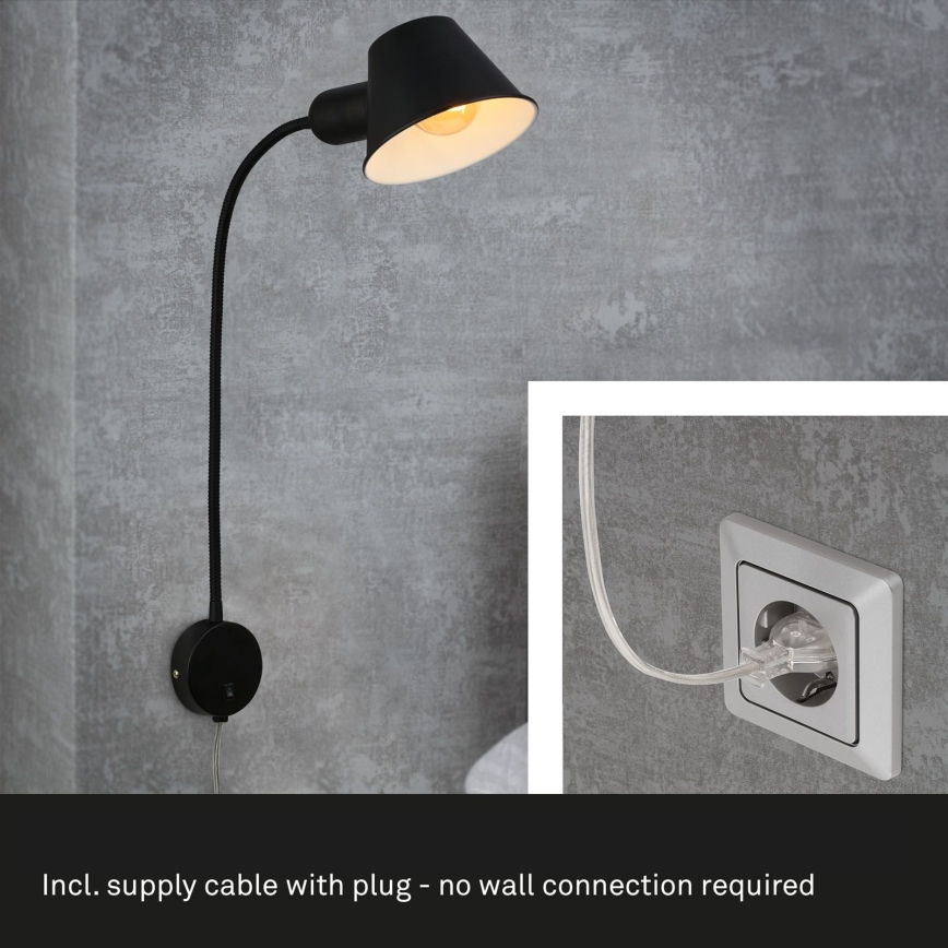 Briloner - Vägglampa BRELLO 1xE27/10W/230V