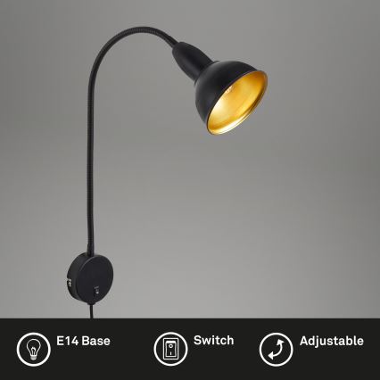 Briloner - Vägglampa HYGGE 1xE14/25W/230V